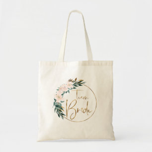 Team Bride Blumen Kranz Tote Bag