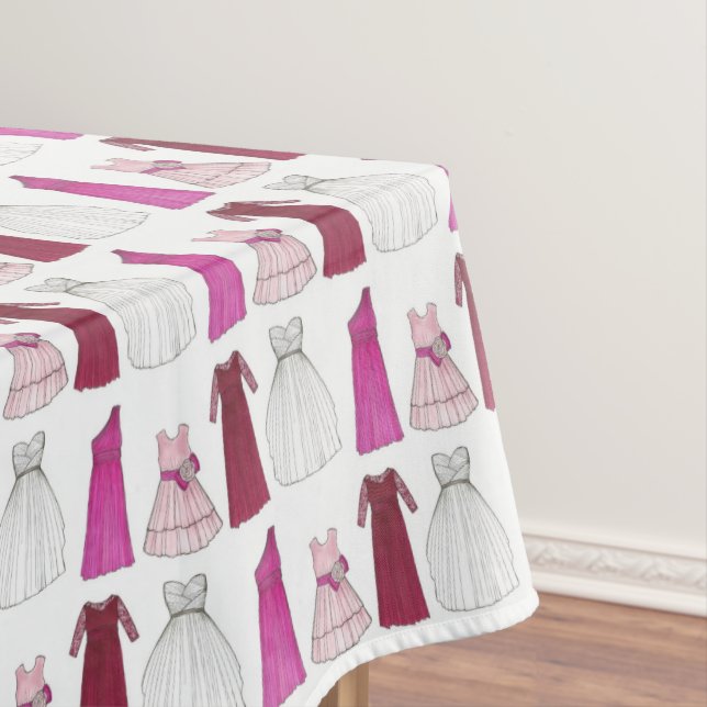 TEAM BRIDE Bridal Party Bridesmaid Flowergirl Gown Tablecloth (In Situ)
