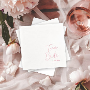 Team Bride Bridal Shower Foil Napkins