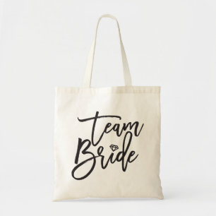 Team Bride Brush Diamond Bridal Party Wedding Bag