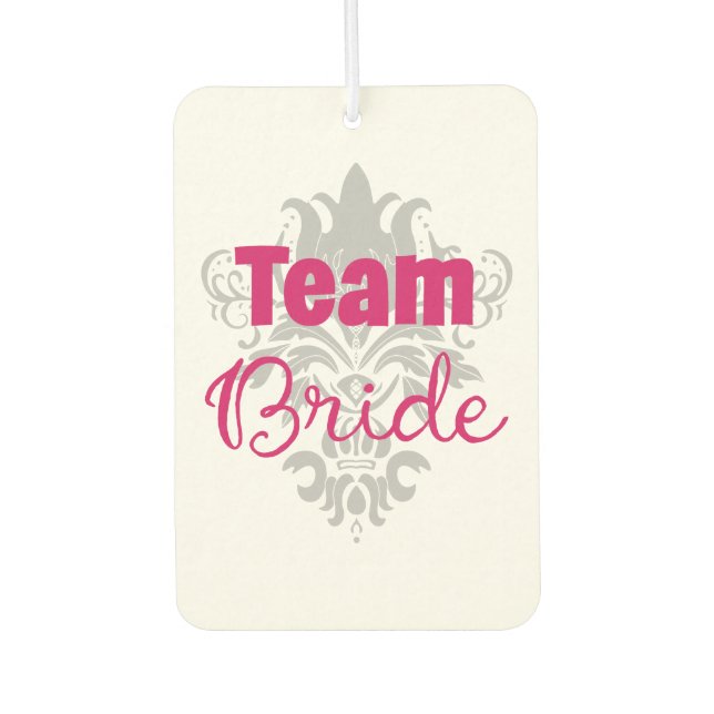 Team Bride Car Air Freshener (Front)