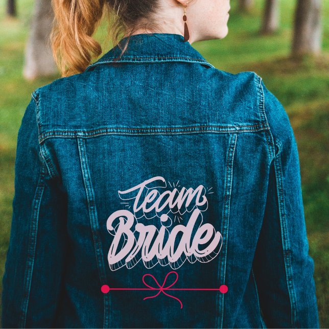  team Bride cute women's Denim Jacket (Creator Uploaded)