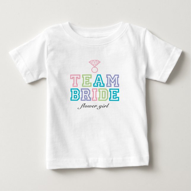 Team Bride - Diamond Ring Baby T-Shirt (Front)