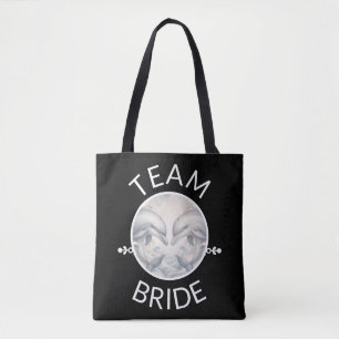 Team Bride Dolphin Style Womens Tote Bag