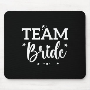 Team Bride Flower Bachelorette Bridal Shower Bride Mouse Mat