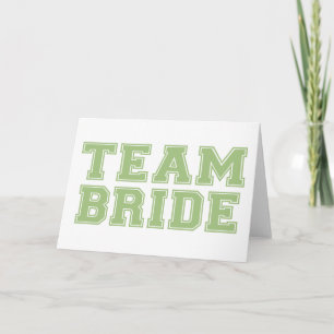 Team Bride (Green) Card