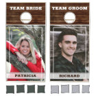 Team Bride Groom Names Photo Rustic Wood Wedding