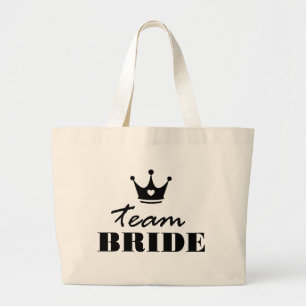 Team Bride Large Tote Bag