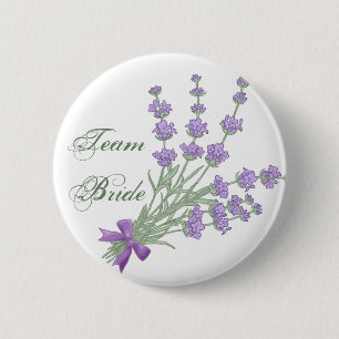 Team Bride. Lavendel 6 Cm Round Badge