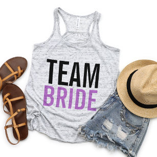 Team Bride Lilac Bachelorette Party Tank Top