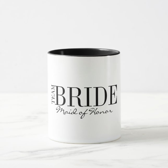 Team Bride Maid of Honour Bridal Party Coffee Mug (Center)