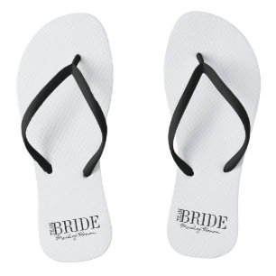 Team Bride Maid of Honour Bridal Party Flip Flops