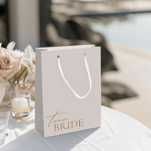 Team Bride Minimalist Elegant Bachelorette Medium Gift Bag