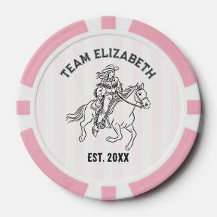 Team Bride Nashville Cowgirl Photo Bachelorette Poker Chips
