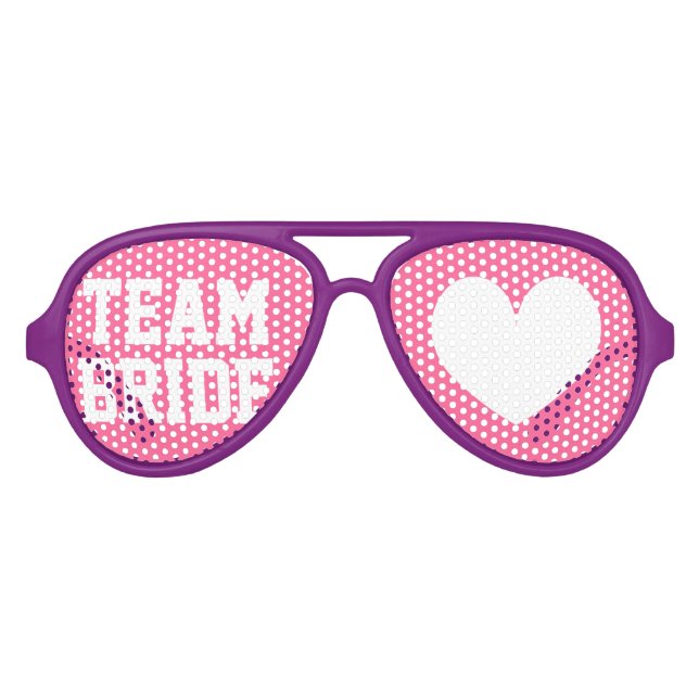 Team bride party shades | Funny bachelorette props (Front)