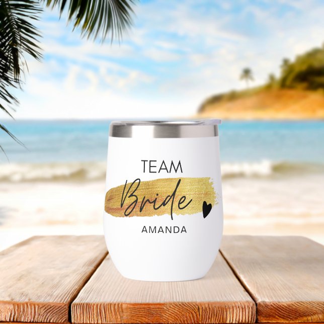 Team Bride Personalised Bachelorette Party Favour (Beach)