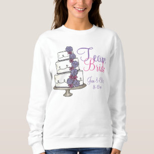 Team Bride Personalised Wedding Cake Sweatshirt