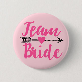 Team Bride|Pink 6 Cm Round Badge