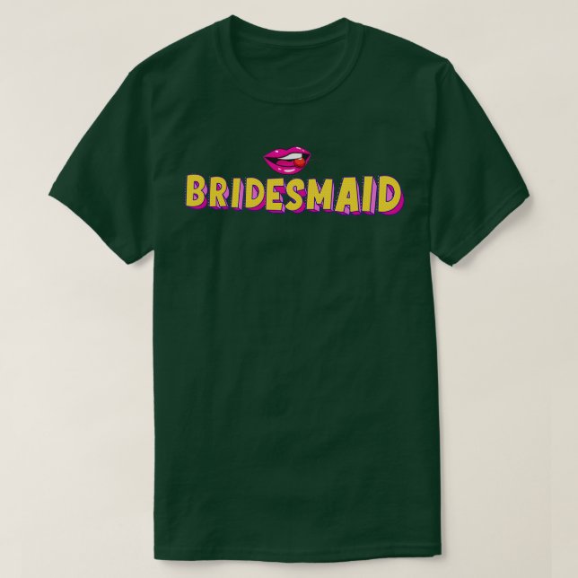 team Bride Pop Modern art 2 T-Shirt (Design Front)