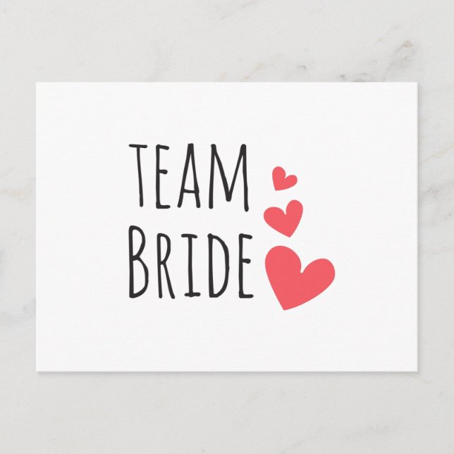 Team Bride Postcard (Front)
