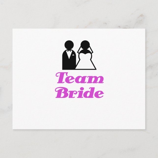 Team Bride Postcard (Front)
