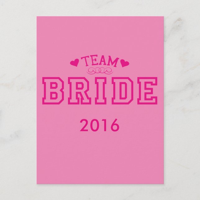 Team Bride Postcard (Front)