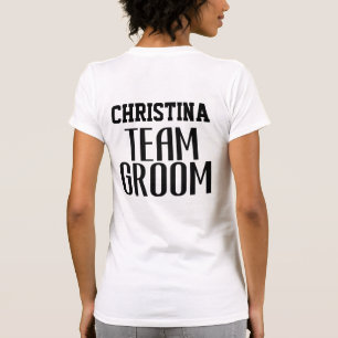 Team Bride Quote Mother of the Groom Monogram T-Shirt