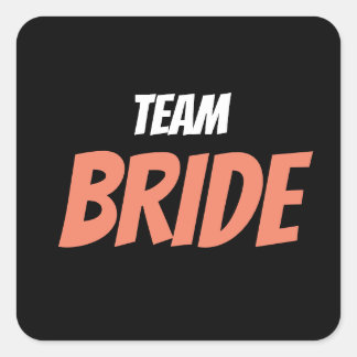 Team Bride Square Sticker