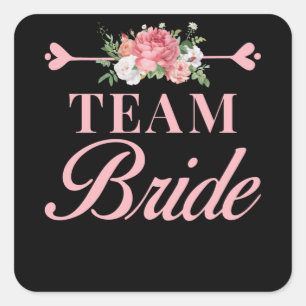 Team Bride Square Sticker