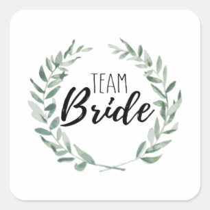 Team Bride Square Sticker