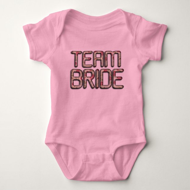 Team Bride Stylish Baby Jersey Bodysuit (Front)