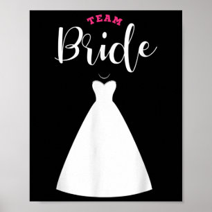 Team Bride Team Groom Bachelor Party Wedding Poster