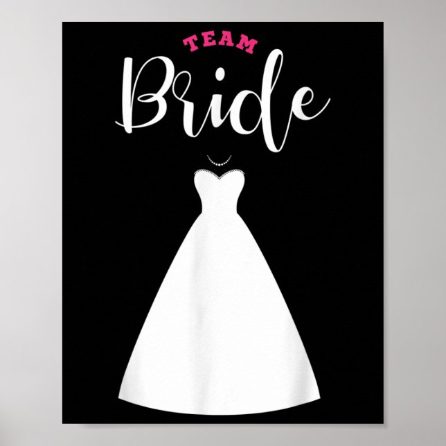 Team Bride Team Groom Bachelor Party Wedding  Poster (Front)