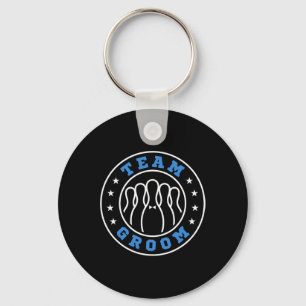 Team Bride Team Groom Bowling Bachelor Party Weddi Key Ring
