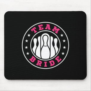 Team Bride Team Groom Bowling Bachelor Party Weddi Mouse Mat