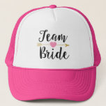 Team Bride Trucker Hat<br><div class="desc">Clickinging “Personalise this template” will allow you to customise further. You can change the font size,  font colour and more! Be sure to check out 1000  matching items in our shop ❤</div>