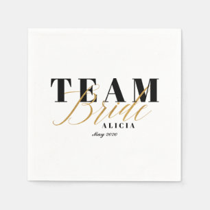 TEAM BRIDE Two-Tone  Napkin