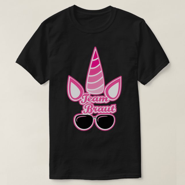 Team bride unicorn T-Shirt (Design Front)