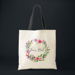 Team bride. Watercolor tropical floral wedding Tote Bag<br><div class="desc">Watercolor tropical floral wedding tote bag "Team bride". Please contact me if you need additional items.</div>