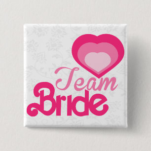 TEAM BRIDE,wedding 15 Cm Square Badge