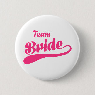 Team Bride Wedding 6 Cm Round Badge