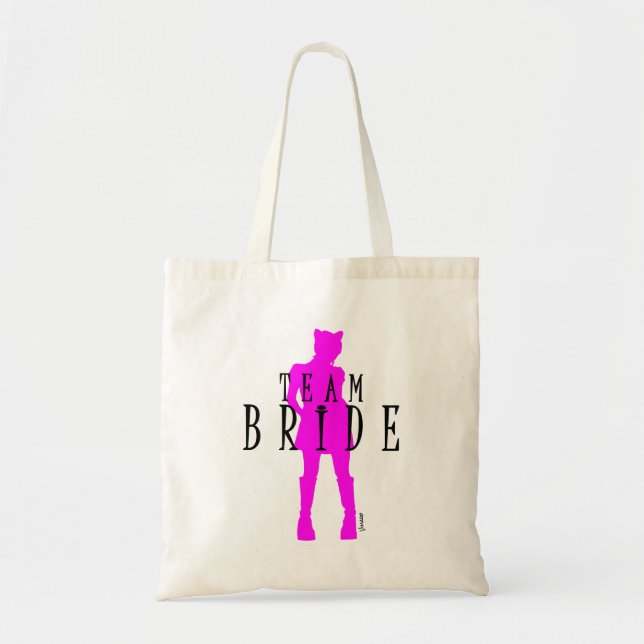 Team Bride Wedding Cat Woman by VIMAGO Tote Bag (Front)