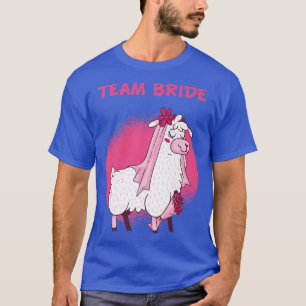 Team Bride Wedding Llama Alpaca Hen Party T-Shirt