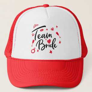 Team Bride Wedding Personalised , bridesmaid Trucker Hat
