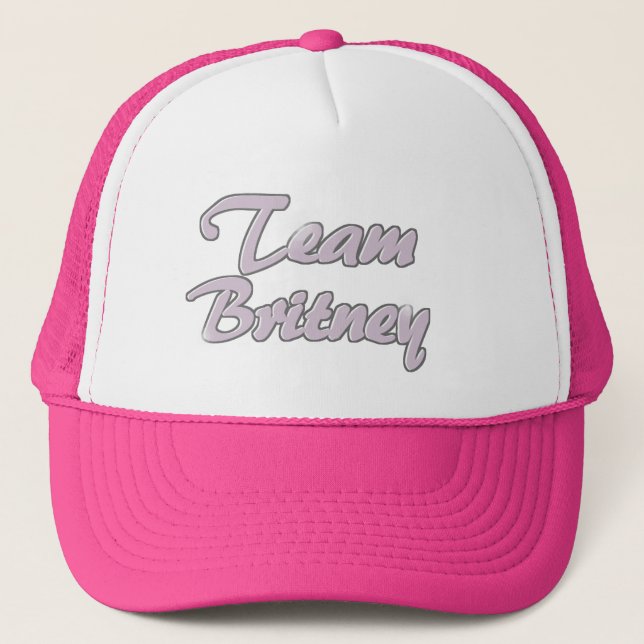 Team Britney trucker Trucker Hat (Front)