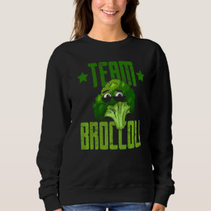 Team Broccoli Cool Broc With Shades Go Vegan Sweatshirt