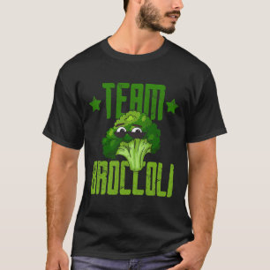 Team Broccoli Cool Broc with Shades Go Vegan T-Shirt