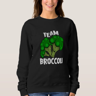 Team Broccoli Vegan Vegetarian Vegetable Sweatshirt