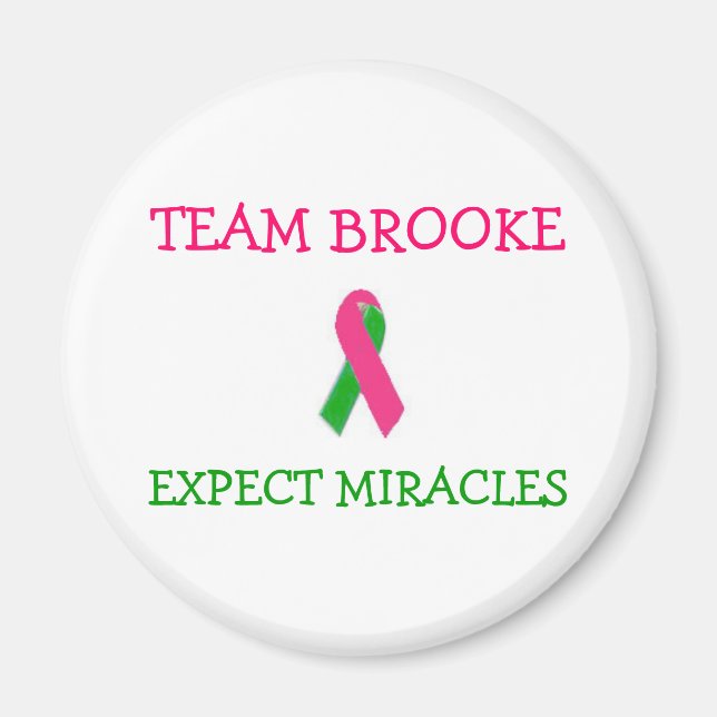 Team Brooke Ribbon Magnet (Front)