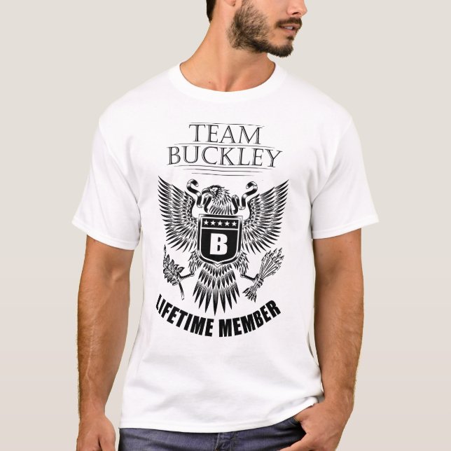 Team Buckley Lifetime member T-Shirt (Front)